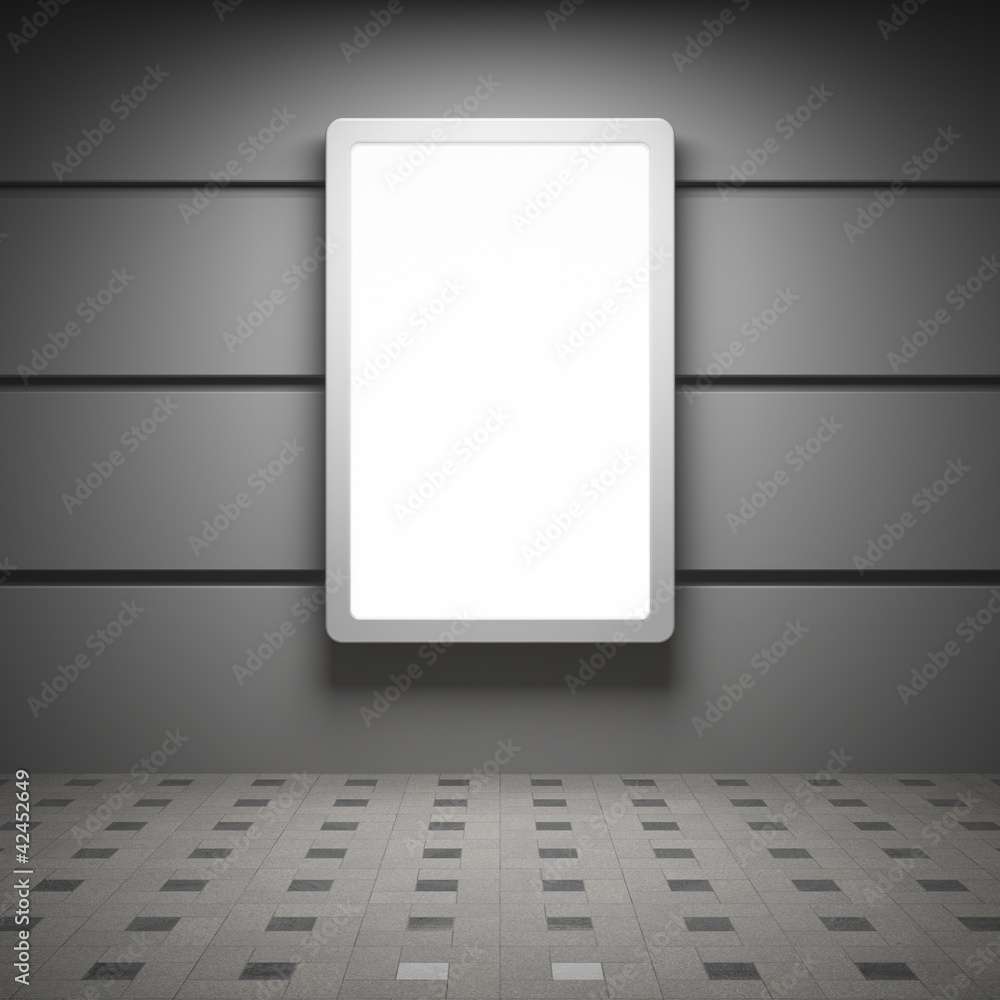 Blank advertising billboard Blank advertising billboard