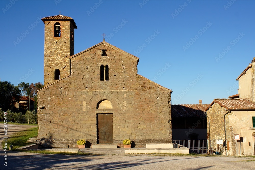 Pieve di Gaville, a country romanesque church in Tuscany Pieve di Gaville, a country romanesque church in Tuscany