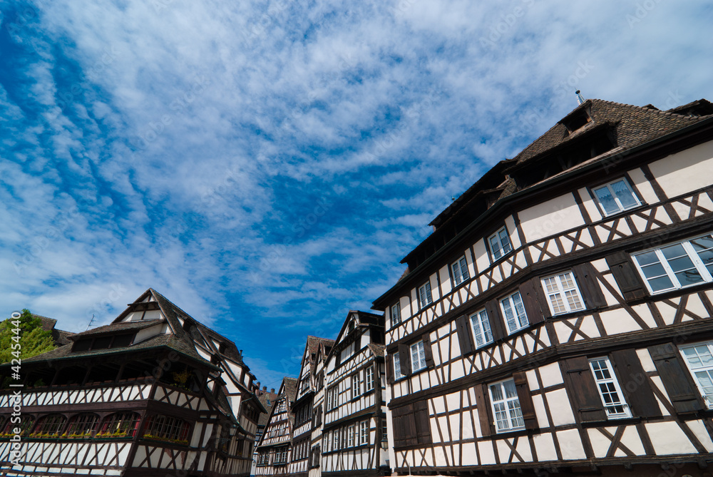 Fantasy style houses in Strasbourg, Alsace, France