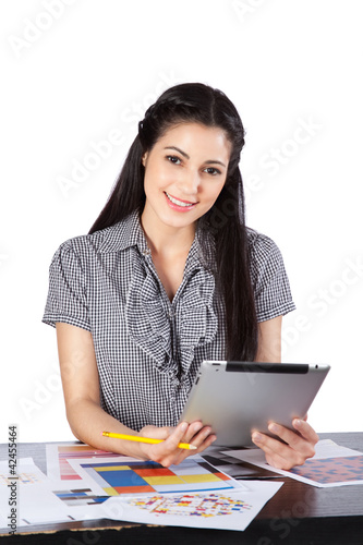 Young Architect Woman at Work