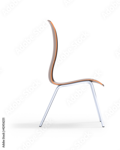 Anatomical chair isolated on white 3d model