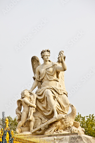 marble sculpture at Versailles palace near Paris, France