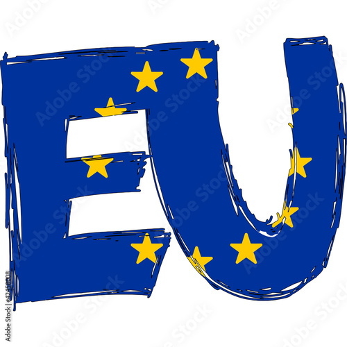EU Flag Text