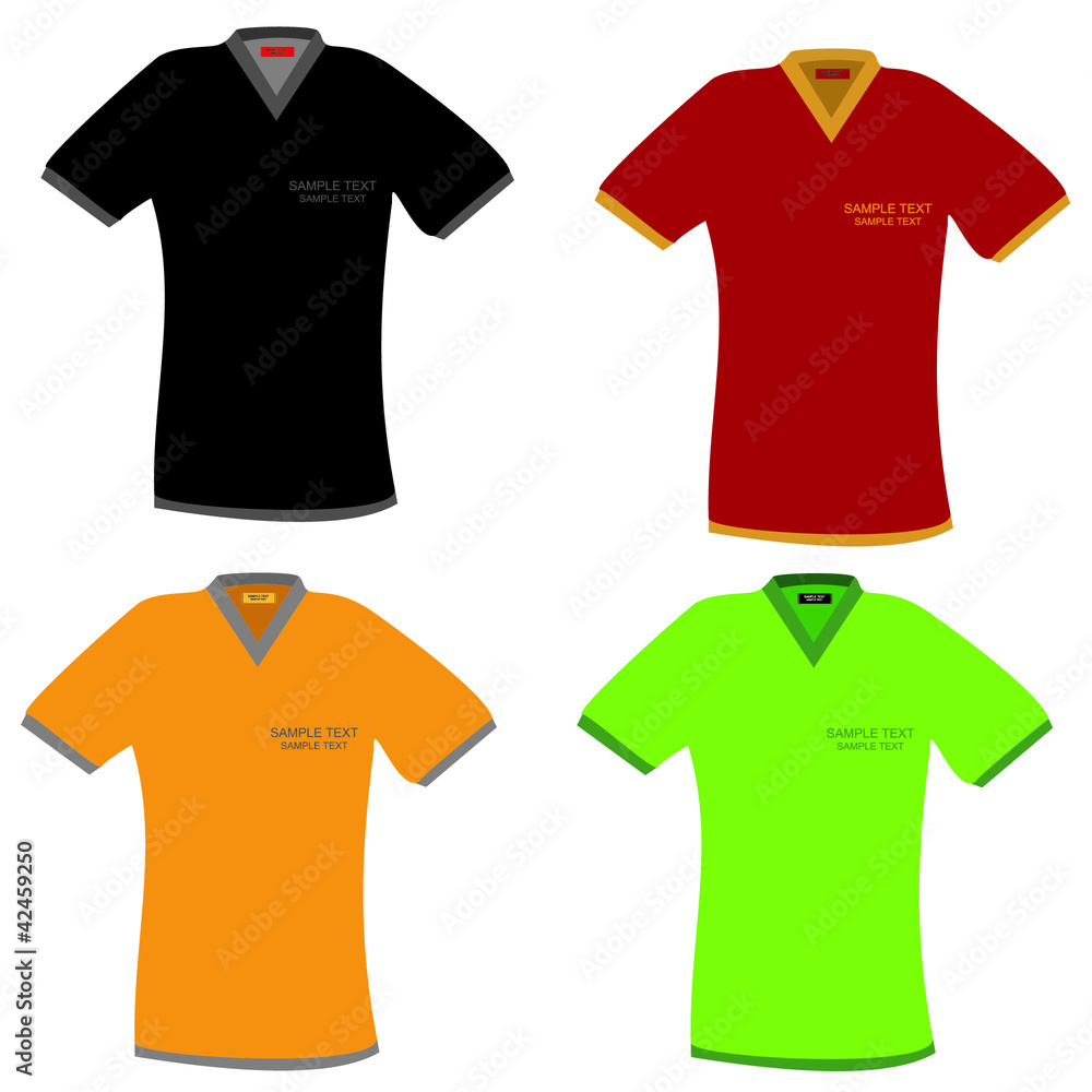 T-shirts in different colors T-shirts in different colors