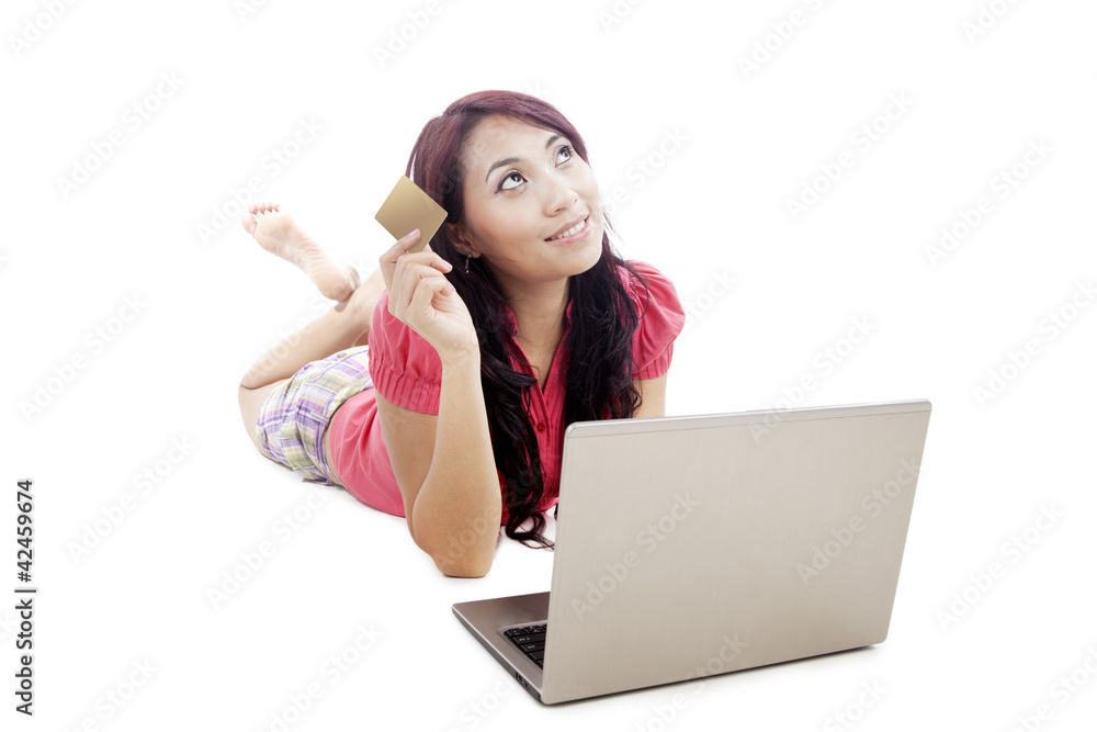 Thinking use credit card for online shopping Thinking use credit card for online shopping