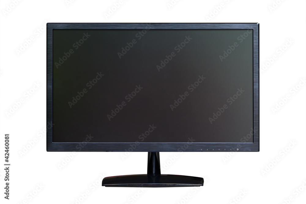 wide screen LED monitor isolated with clipping path wide screen LED monitor isolated with clipping path