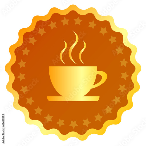 Coffee vector emblem