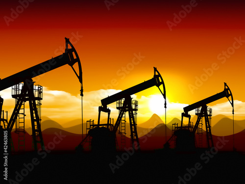 Tableau sur toile oilfield