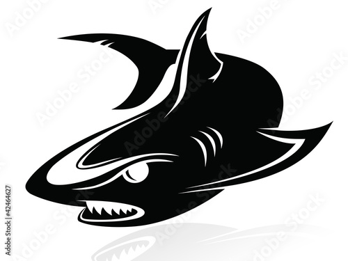The vector image of a shark,logo,sign,vector,icon