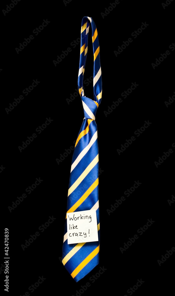 Obraz premium neck tie with post it