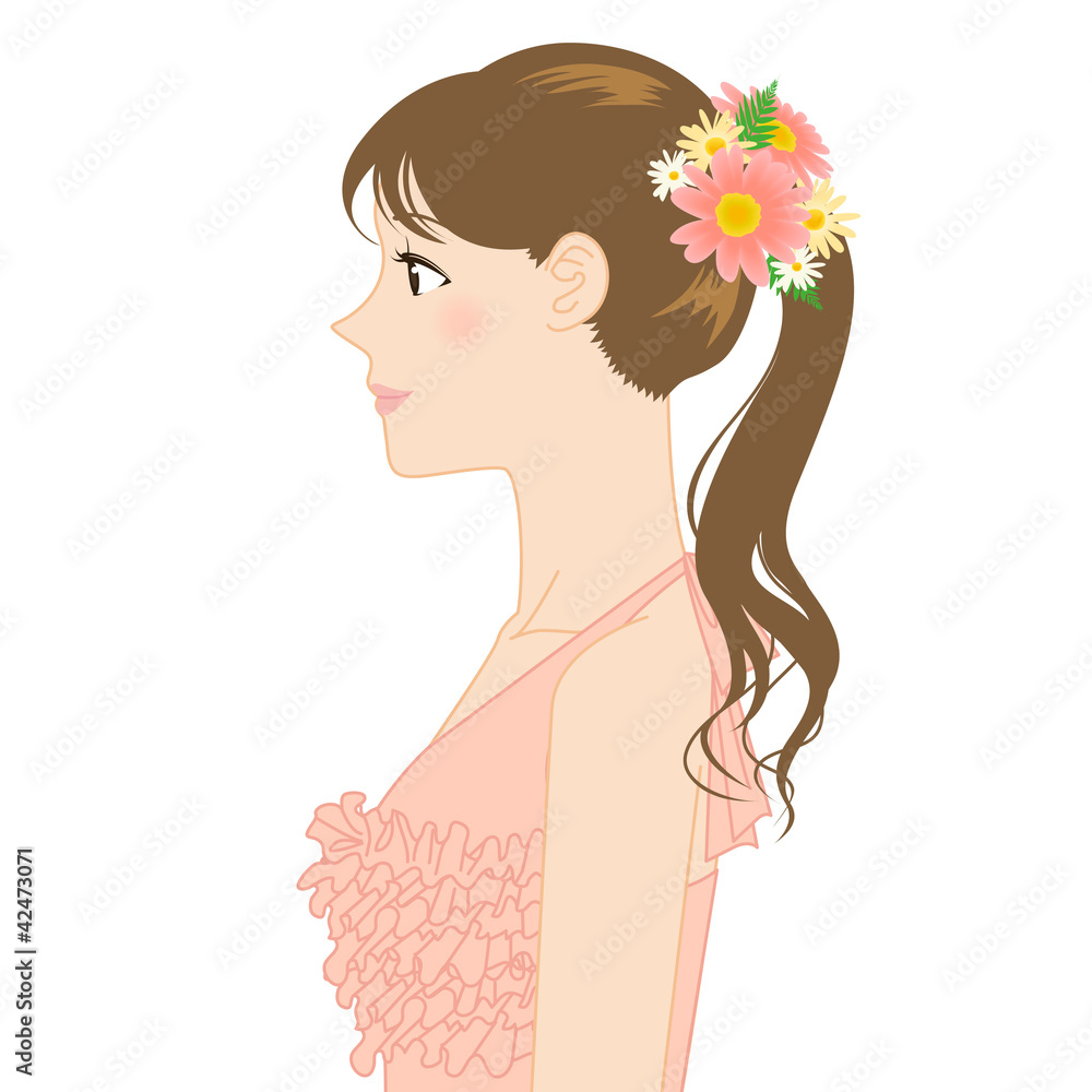 横向きのドレスの女性 Stock イラスト Adobe Stock 横向きのドレスの女性 Stock イラスト Adobe Stock