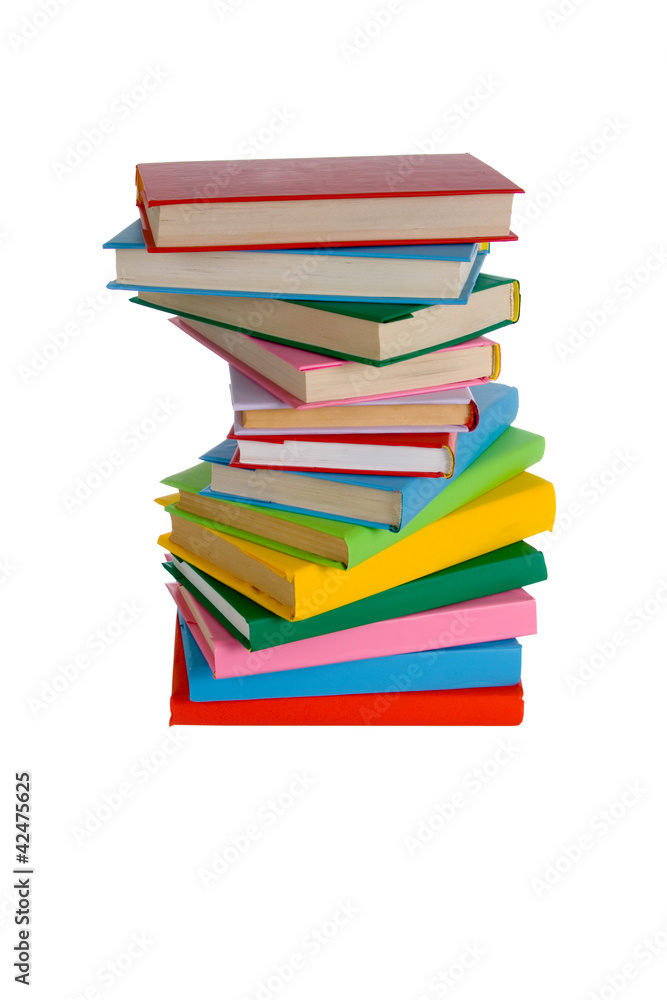Stack of colorful books Stack of colorful books