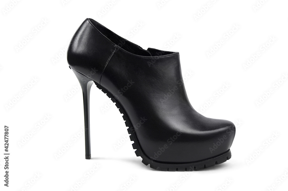 Fototapeta premium Black female shoe-1