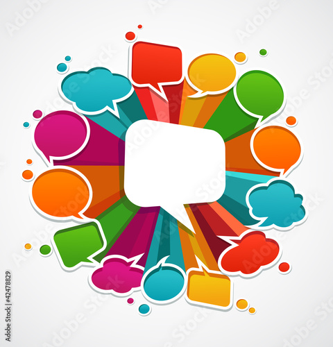 speech bubbles background