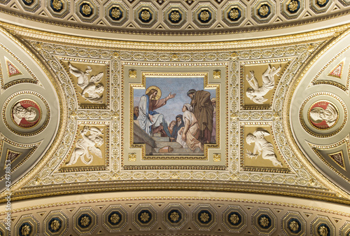 St. Stephen's Basilica, Jesus fresco closeup