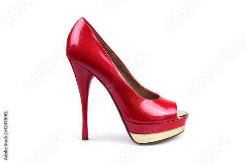 Red female shoe-1