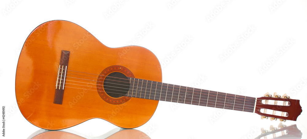 Obraz premium retro guitar isolated on white