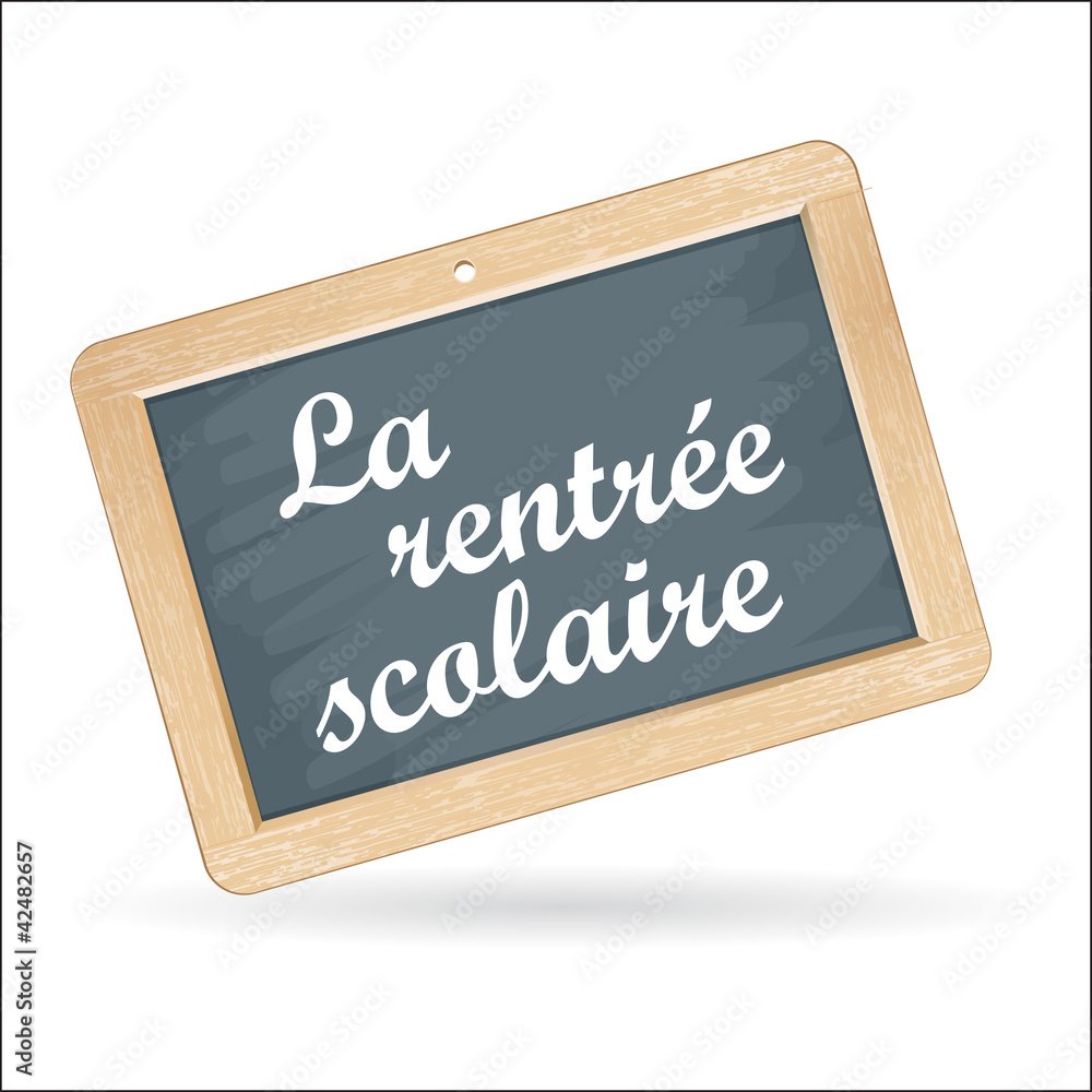 Fototapeta premium ardoise : la rentrée scolaire