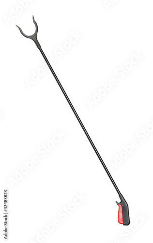 Fotografia Litter picker isolated on white background