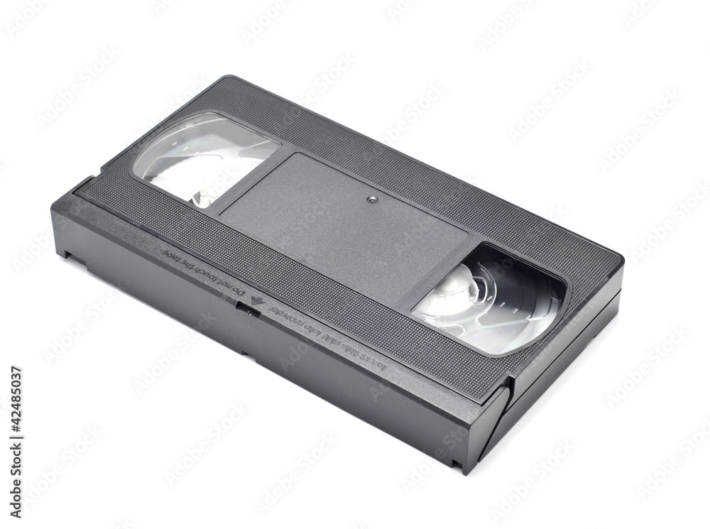 VHS video casette isolated