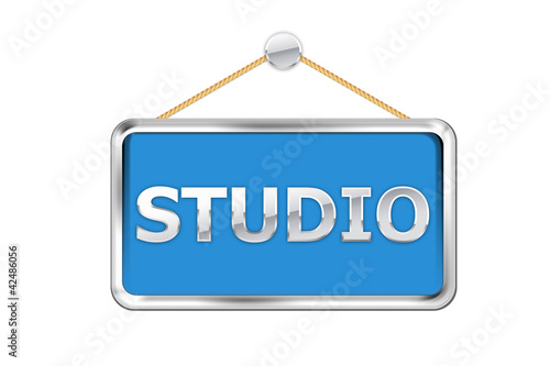 Obraz na plátně Cartel azul studio