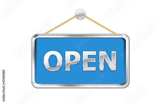 Obraz na plátně Cartel azul open
