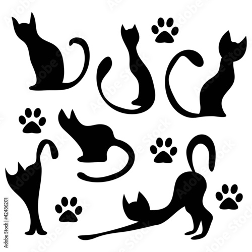 Cat silhouettes