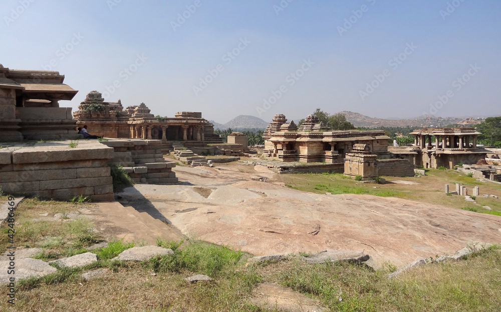 Fototapeta premium Hemakuta Hill at Vijayanagara