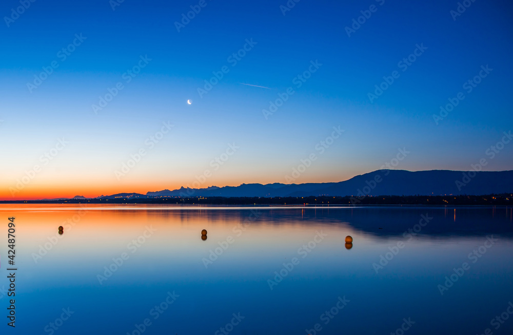 Dawn at Lake Geneva