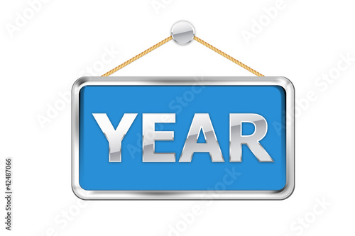 Fotografie Cartel azul year