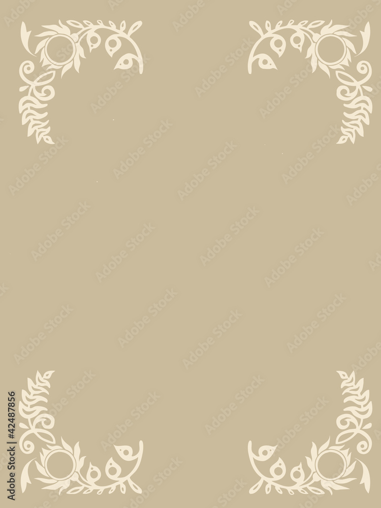 east ornament on brown background east ornament on brown background