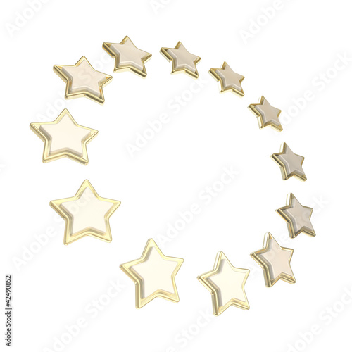 Circle star frame emblem is...