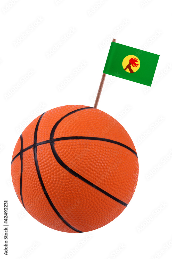 Volley-ball with a national flag Volley-ball with a national flag