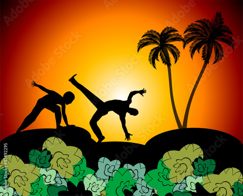 Capoeira art dance
