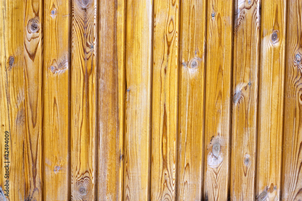 Fototapeta premium Close up of gray wooden fence panels