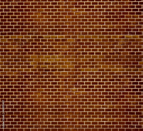 Decorative red brick wall