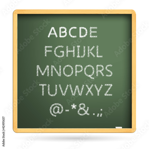 Vector illustration: Uppercase twenty six letters of English alp