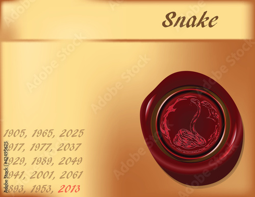 Year of Snake - background