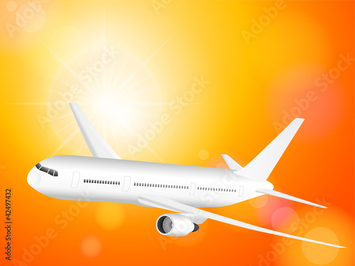 airplane on sky