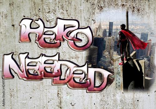 Cuadro en lienzo Hero needed