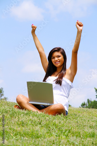 Girl on Laptop