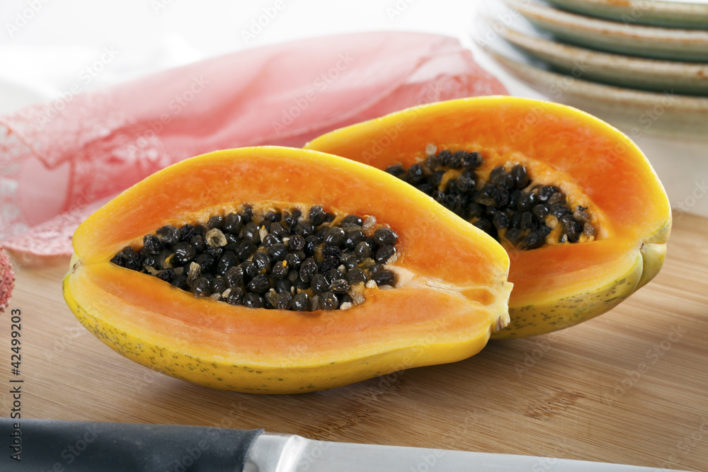 Sliced Papaya Sliced Papaya