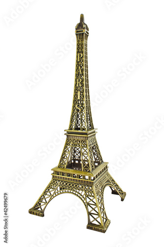 Eiffel Tower on a white background isolated © lineartstudio4
