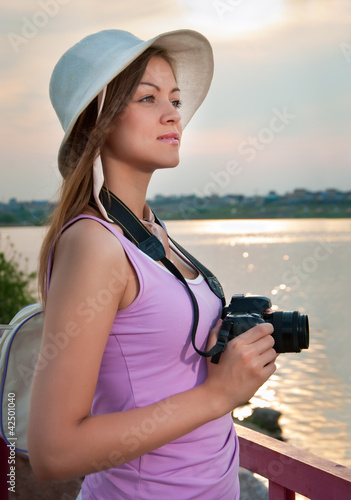 tourist with a camera/