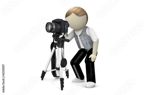 3D Photographer with camera
