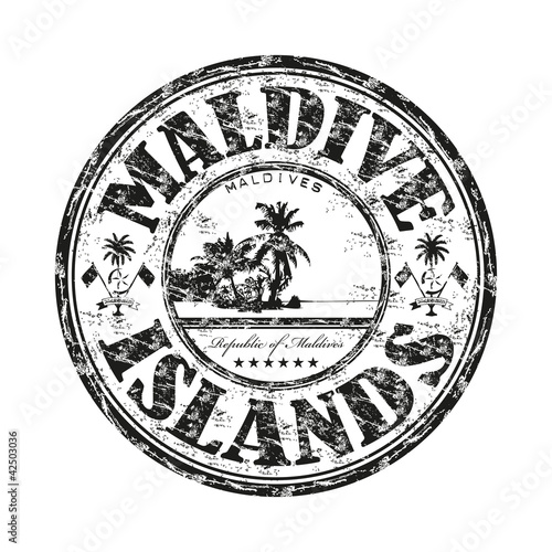 Maldive Islands rubber stamp