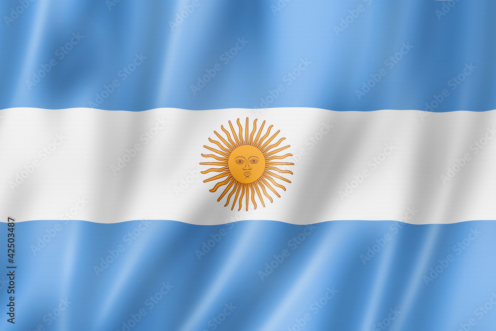 Argentinian flag - obrazy, fototapety, plakaty 