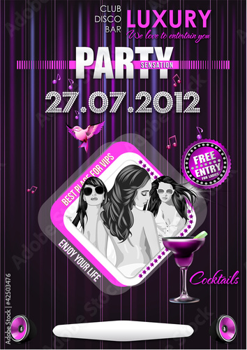Luxury Partyflyer