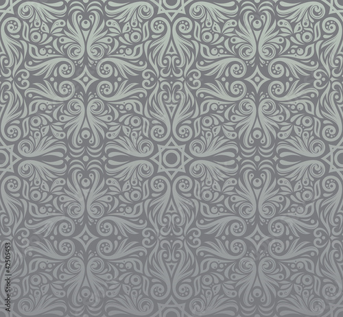 Seamless Damask wallpaper