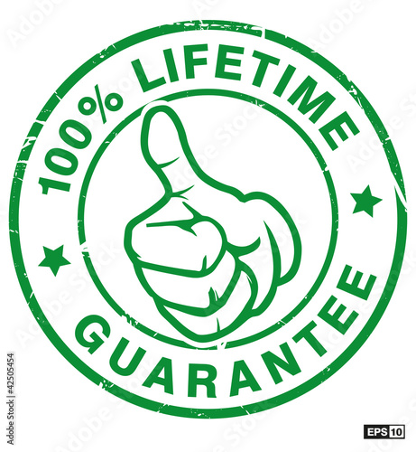 stempel daumen hoch  green technology inside